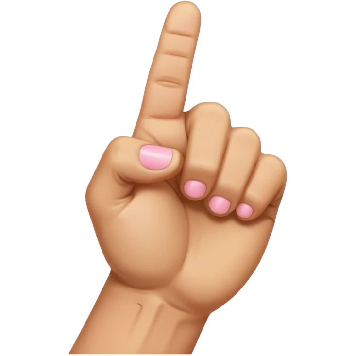 Closed fist with pinky finger sticking up emoji