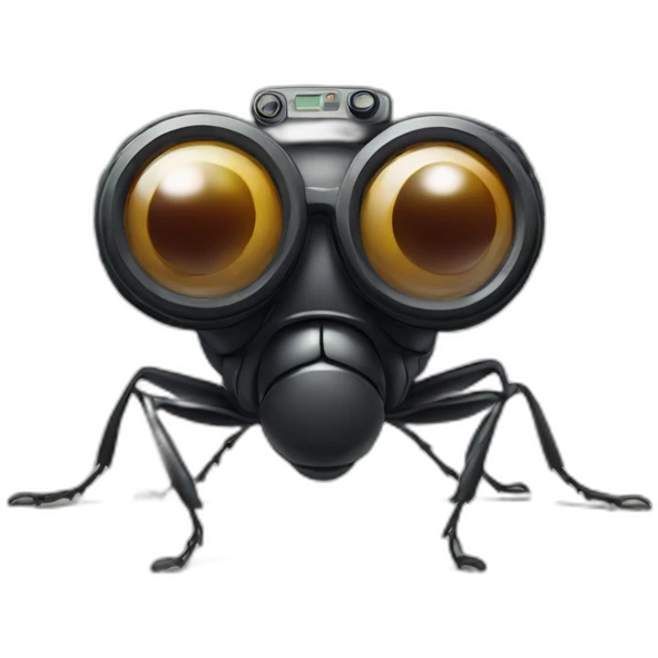 fly with camera goggles emoji