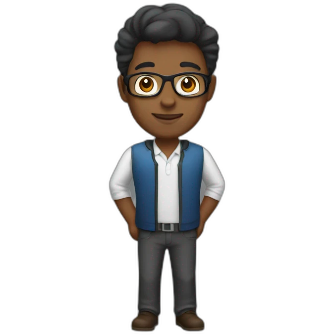 Brown skin server engineer emoji