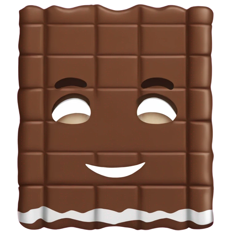 Chocolate bar wrapper emoji
