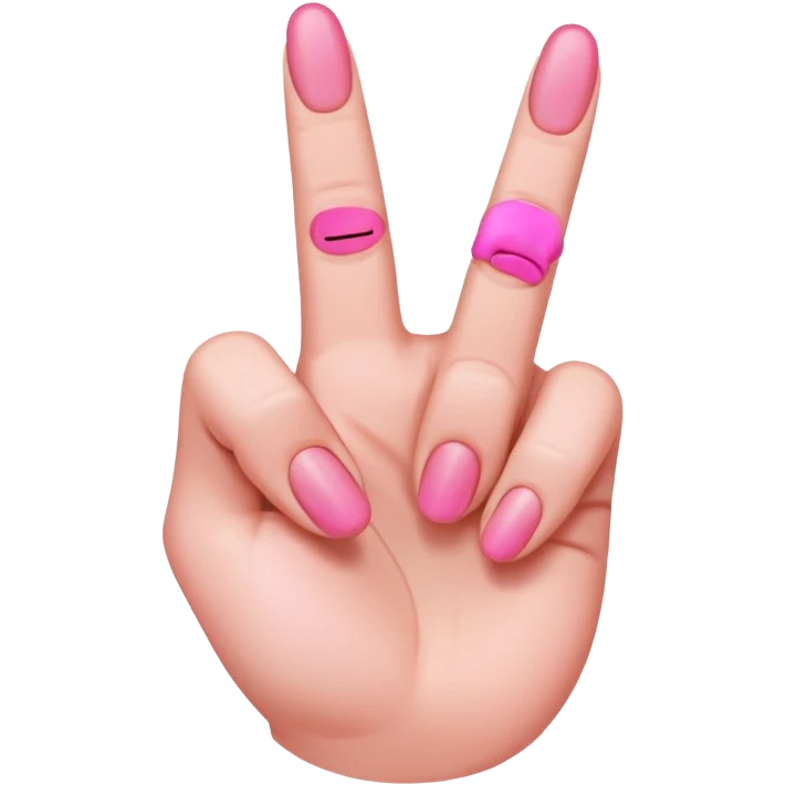 pink middle finger emoji
