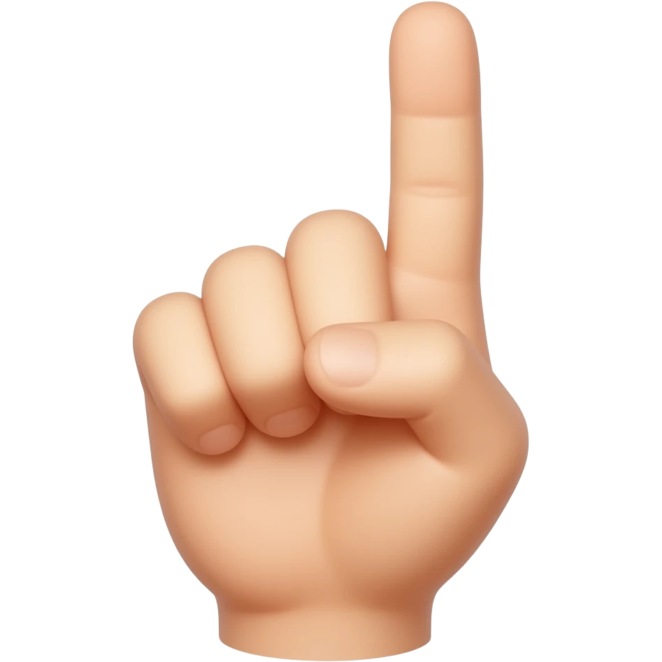 finger gesture showing very small emoji