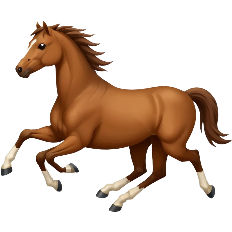 Mustang running pony emoji
