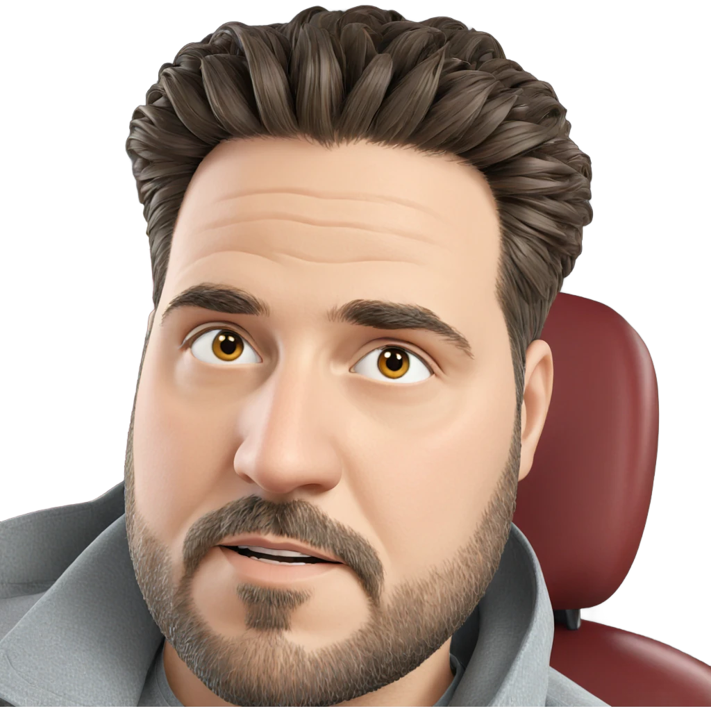 male portrait with beard emoji