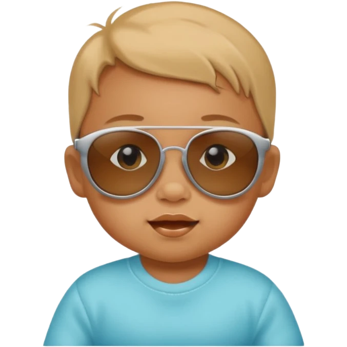 Baby with sunclas emoji