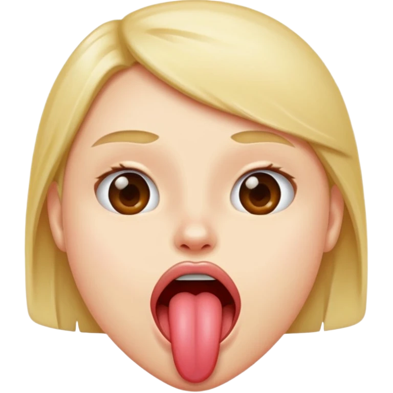 Sticking tongue out emoji