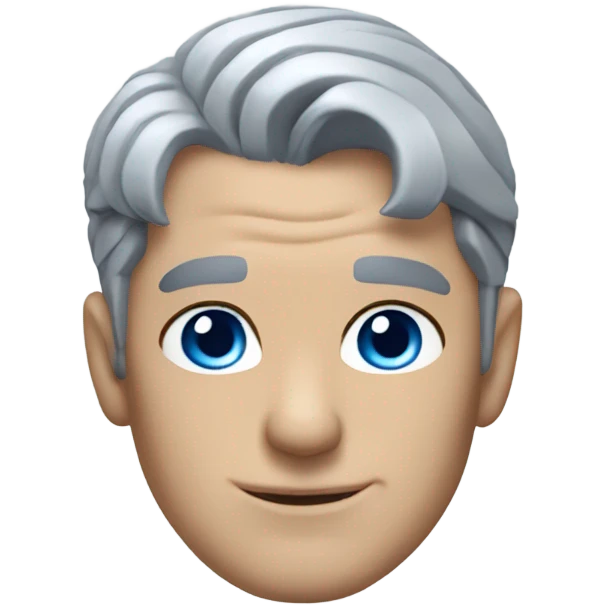 superman grey hair blue eyes emoji