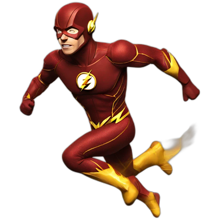 the flash running emoji