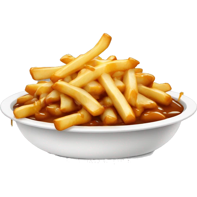 Poutine qui mange du poulet  emoji