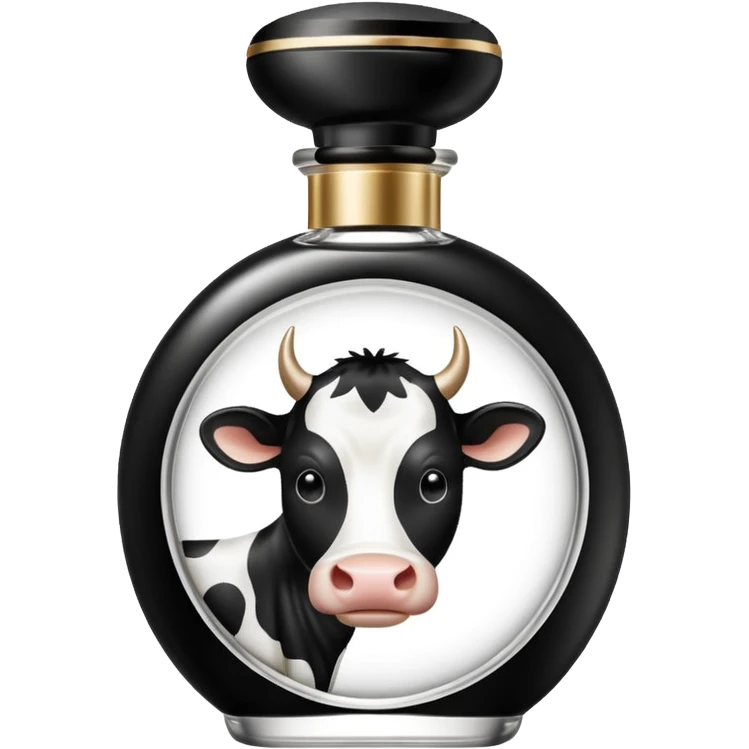 Cow print perfume emoji