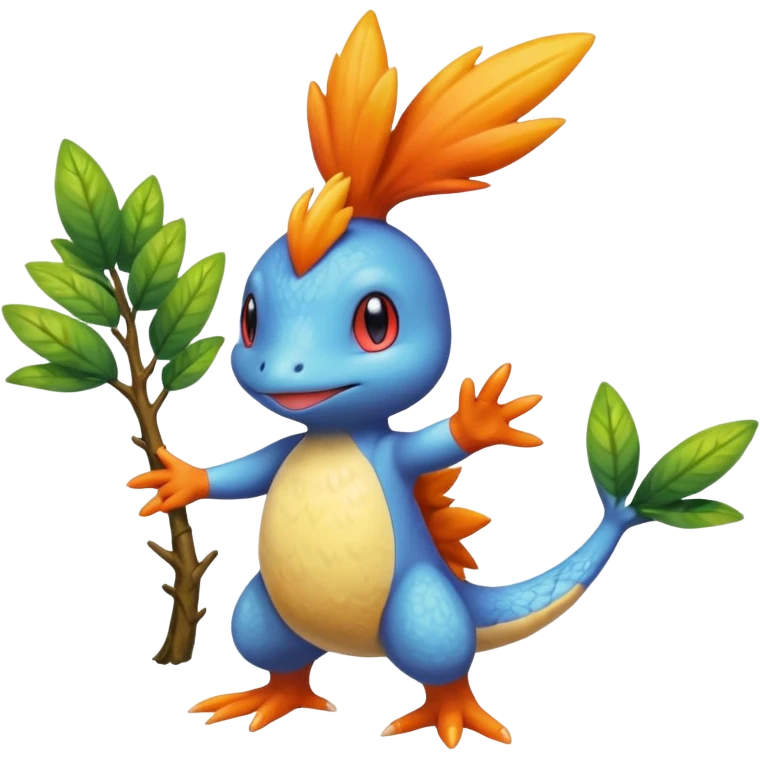 Mudkip-Treecko-Torchic-fusion (full body) emoji