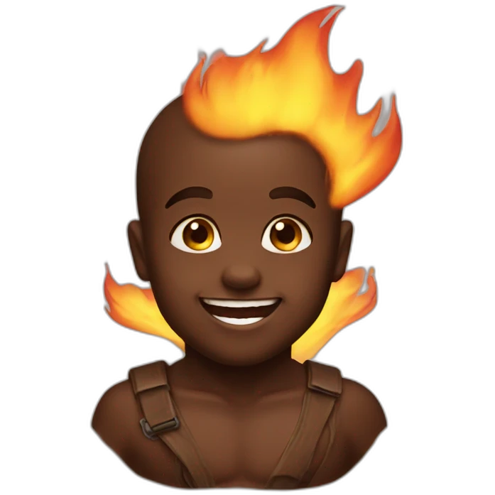 Face baby chocolate smile fire emoji