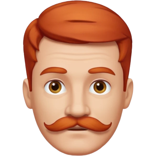 red haired guy with moustache emoji