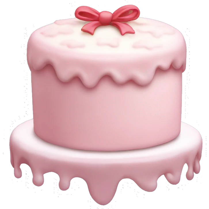 light pink Christmas cake emoji