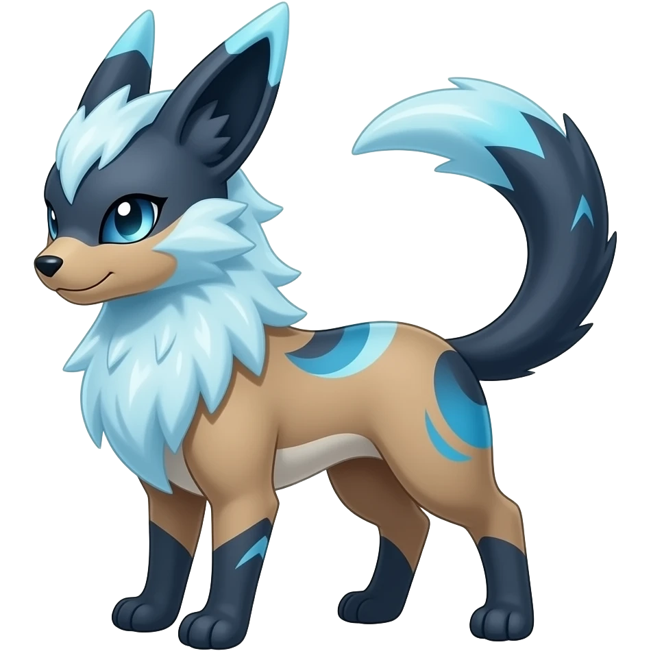 Absol-Glaceon-fusion-hybrid-creature emoji