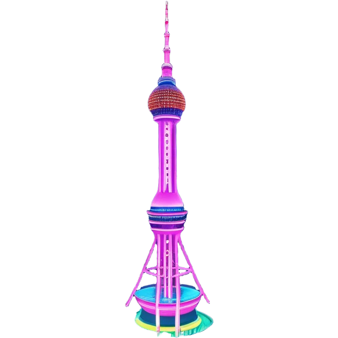 N Seoul Tower – Cinematic Realistic N Seoul Tower, depicted as a sleek modern tower illuminated against a vibrant cityscape at night, with reflective glass and dynamic neon lighting, rendered with intricate architectural detail and a futuristic urban glow. emoji