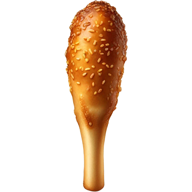 Handsome drumstick emoji