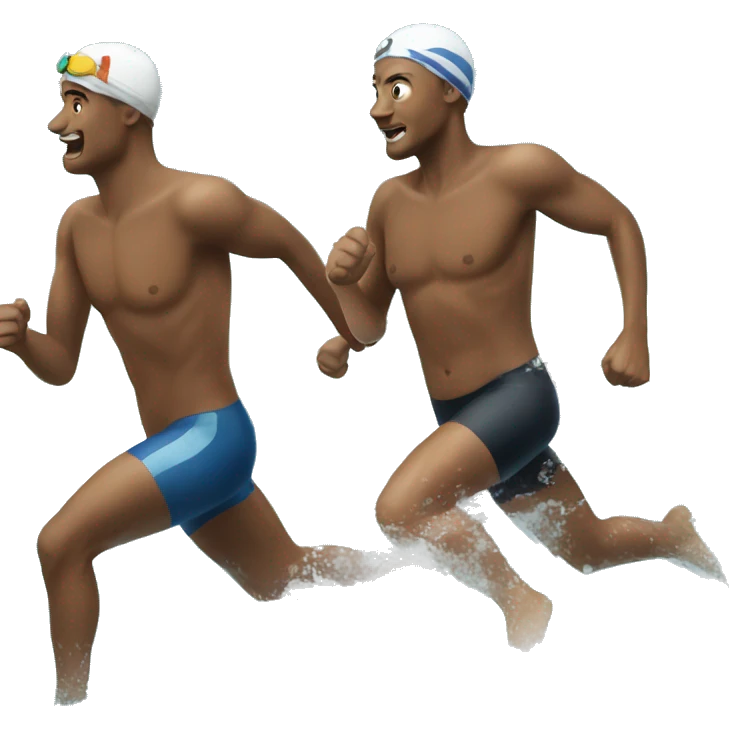 swim and run emoji