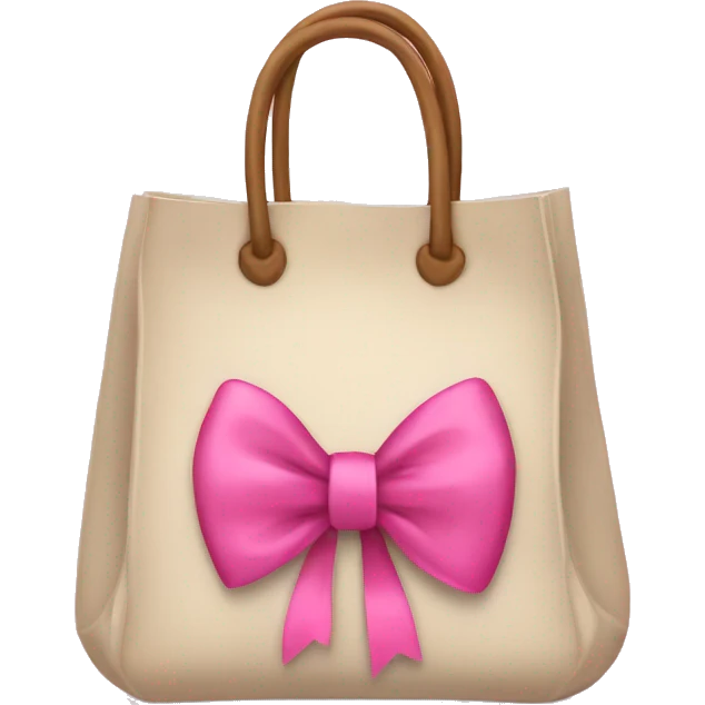 A bag with pink bows emoji