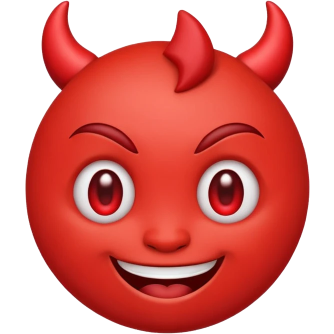 smiling emoji face with heart eyes and small devil horns, playful and cheeky emoji