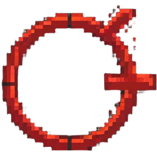 pixel art no symbol with red circle slash emoji
