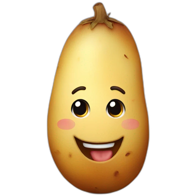 Happy potatoe emoji