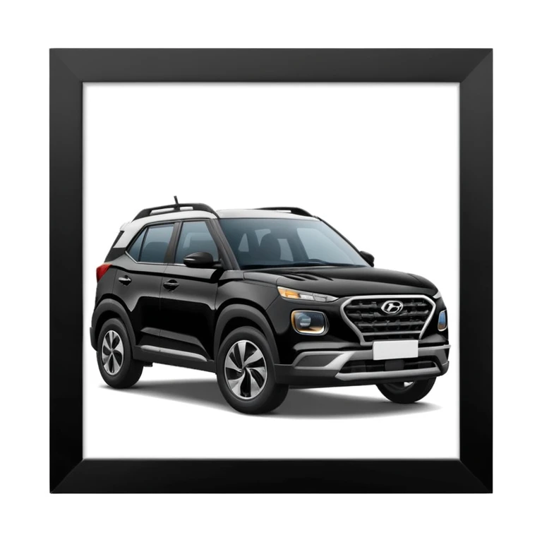 Black Hyundai venue emoji