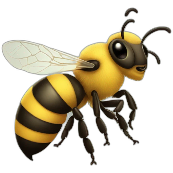 Handsome bee emoji