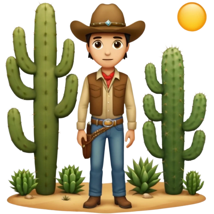 Western Cast deset cactus emoji