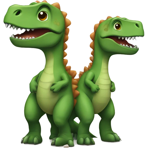 dinosaur couple emoji