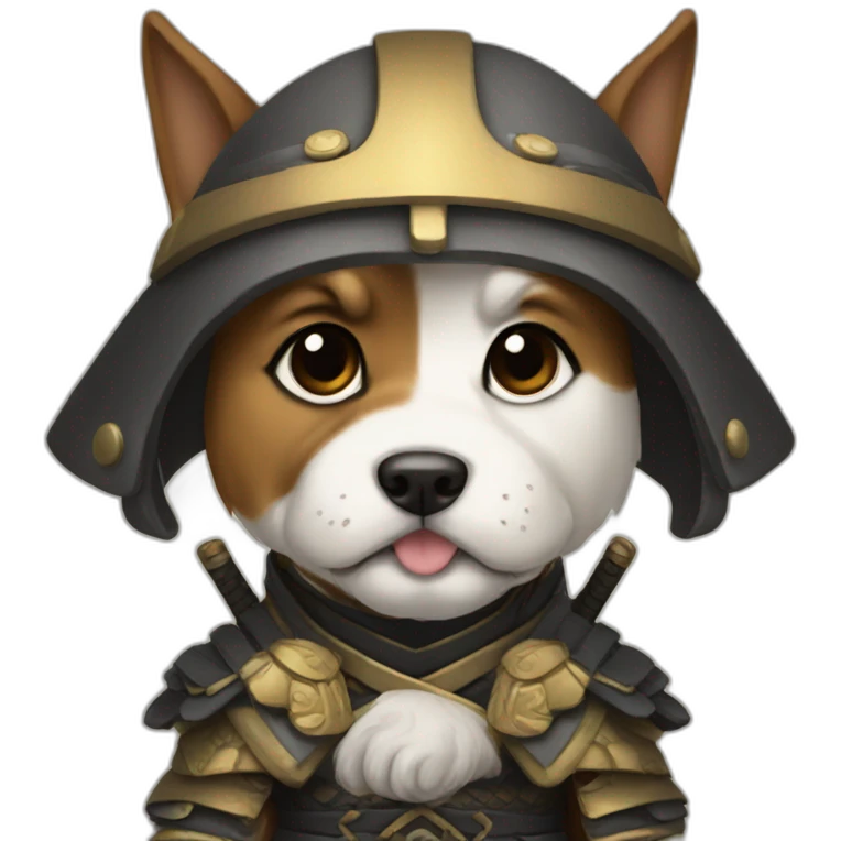 puppy samurai emoji