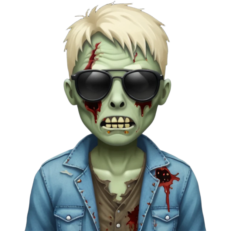 zombie with black sunglasses emoji