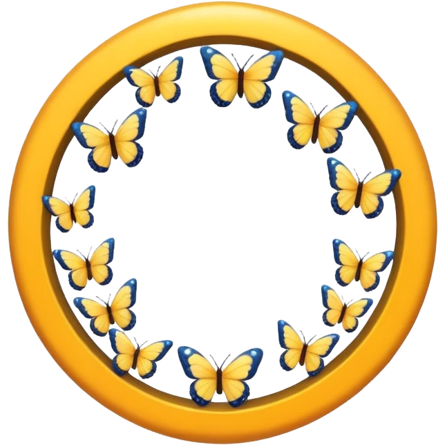 butterfly swarm forming a portal ring emoji