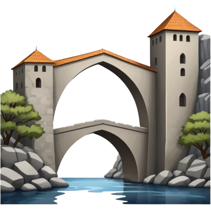 Mostar bridge iOS emoji emoji