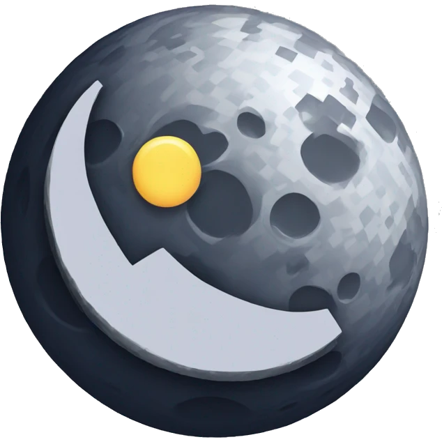 moon emoji pixel style emoji