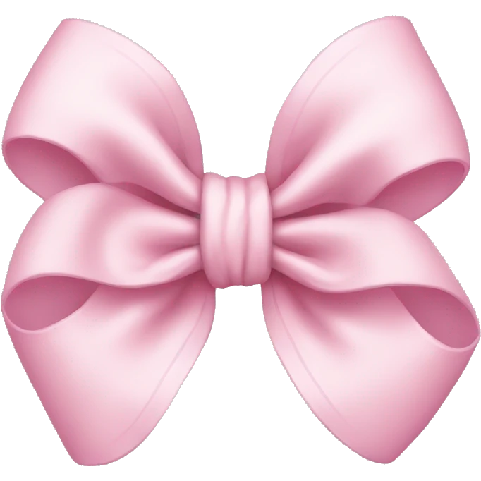 Pastel pink bow emoji