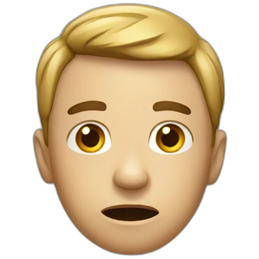 Confused human emoji