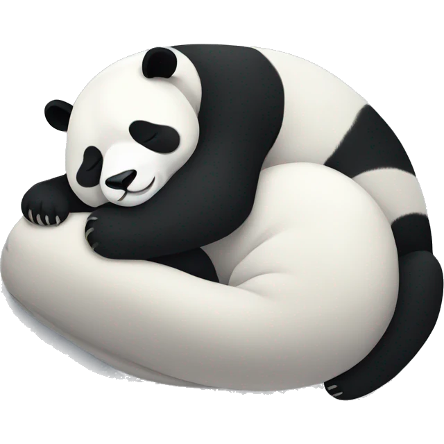 Sleeping panda emoji