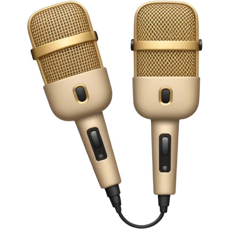 Beige small mics emoji