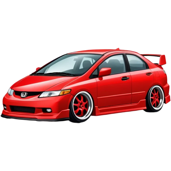 Red Honda civic ed8 CFX  emoji