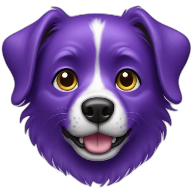 purple dog emoji