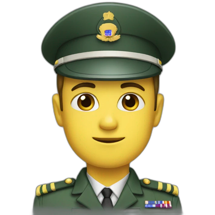 military officer salute emoji