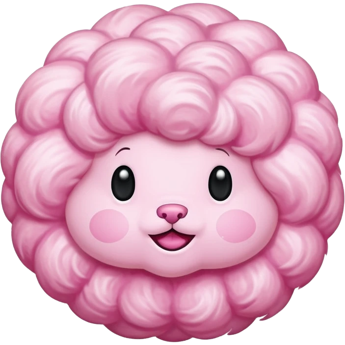 pink fur ball emoji