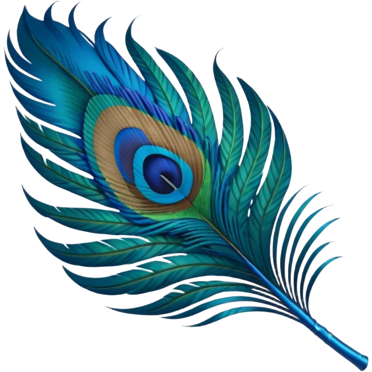Peacock feather emoji