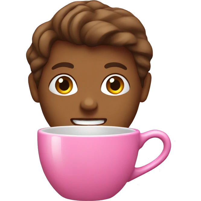 pink coffee mug emoji