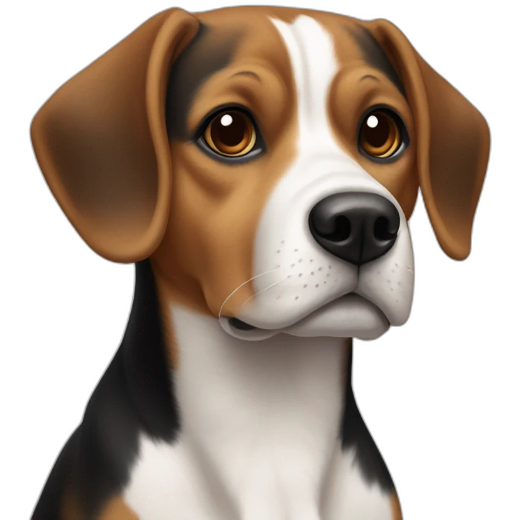 brown and black beagle mix emoji