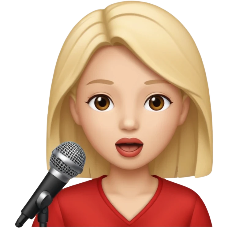 Gonemili Grace, avec micro qui chante emoji