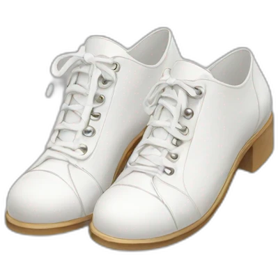 chanel shoes white emoji