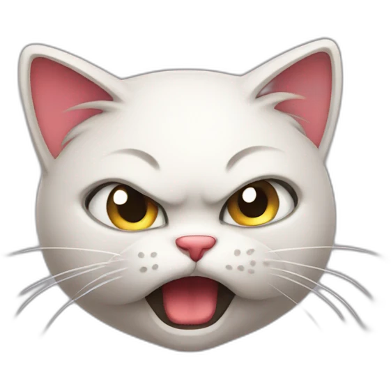 Angry kitty in love emoji