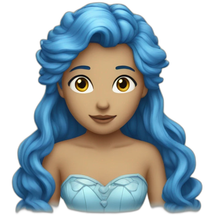 Coeur bleu clai emoji